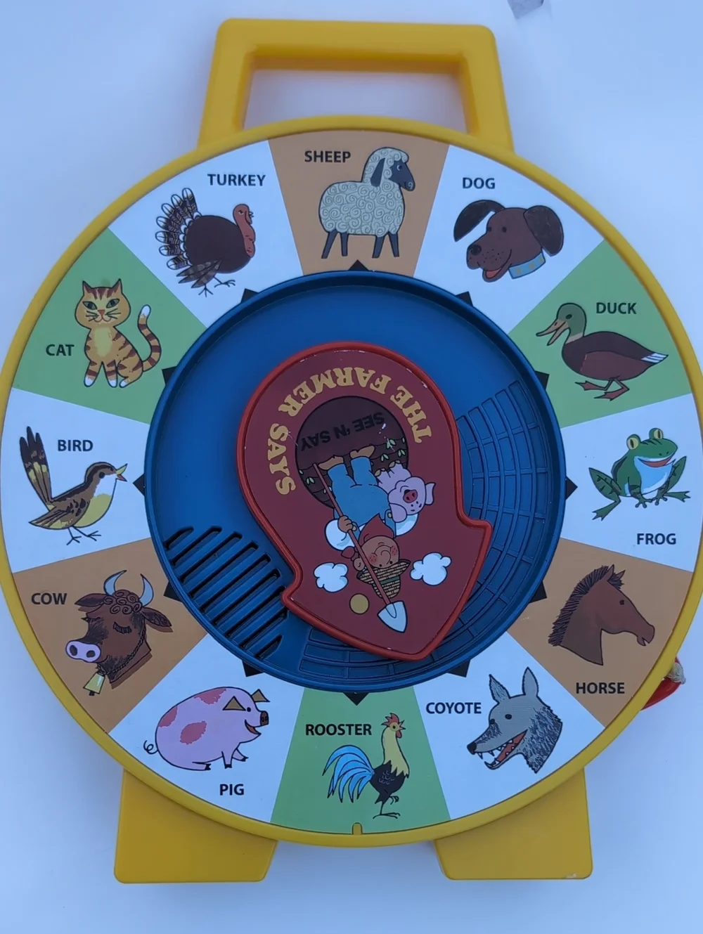 Fisher Price Classics  Farmer Says See 'n Say - Vintage Learning Toy, Sounds an